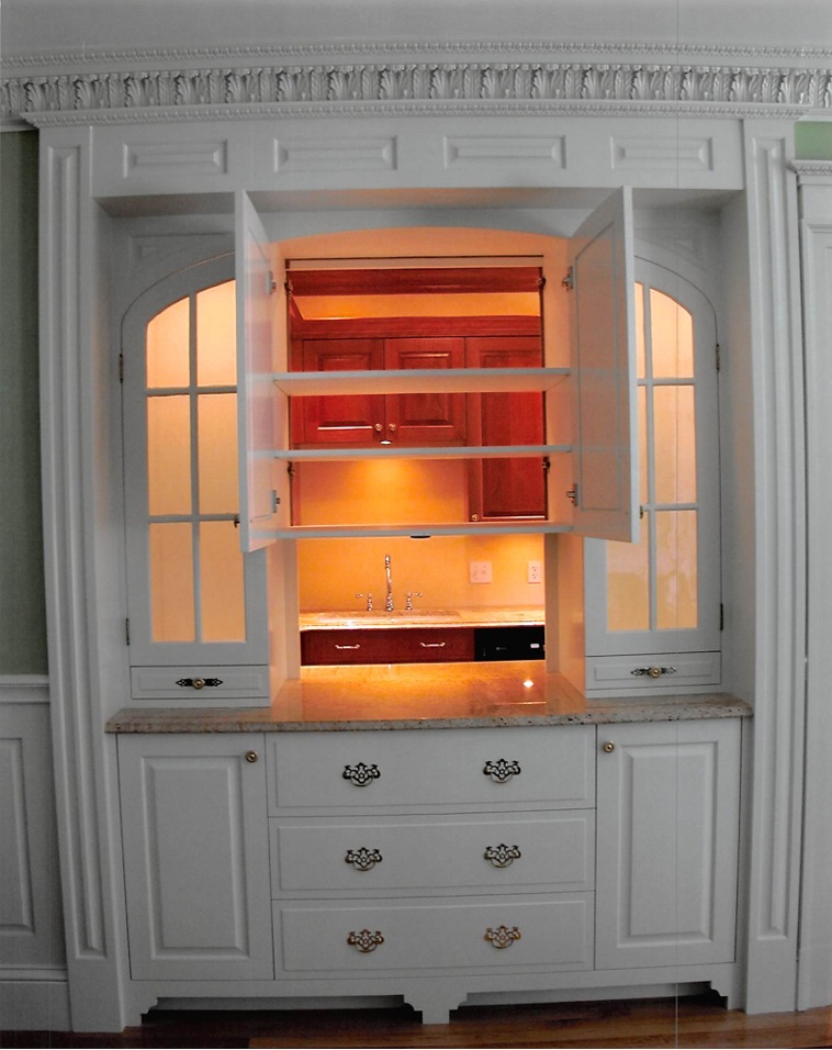 Dining pantry cabinet – open